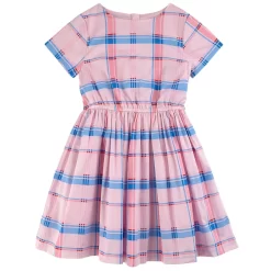 Jacadi Checkered Dress Pink