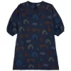 Bobo Choses Playful Printed Dress Midnight Blue