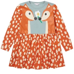 Stella McCartney Kids Printed Dress Orange