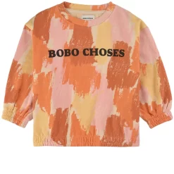 Bobo Choses Shadows Sweatshirt Salmon