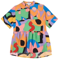 Stella McCartney Kids Graphic Print Dress Multicolor