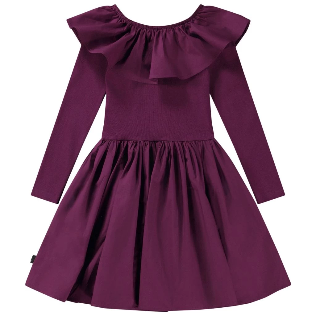 Molo GOTS Cille Dress Purple Shadow 2 Molo GOTS Cille Dress Purple Shadow - Image 2