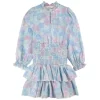 Les Coyotes De Paris Dunica Dress Aquarel Flower Pastel