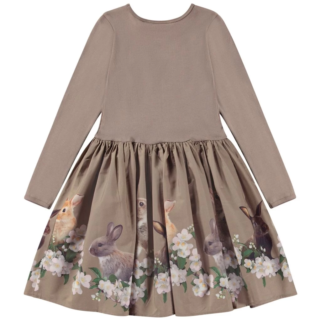 Molo GOTS Casie Dress Jasmine Bunnies 2 Molo GOTS Casie Dress Jasmine Bunnies - Image 2