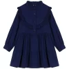 PETIT BATEAU Velvet Dress Blue