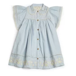 Louise Misha Marla Striped Dress Blue