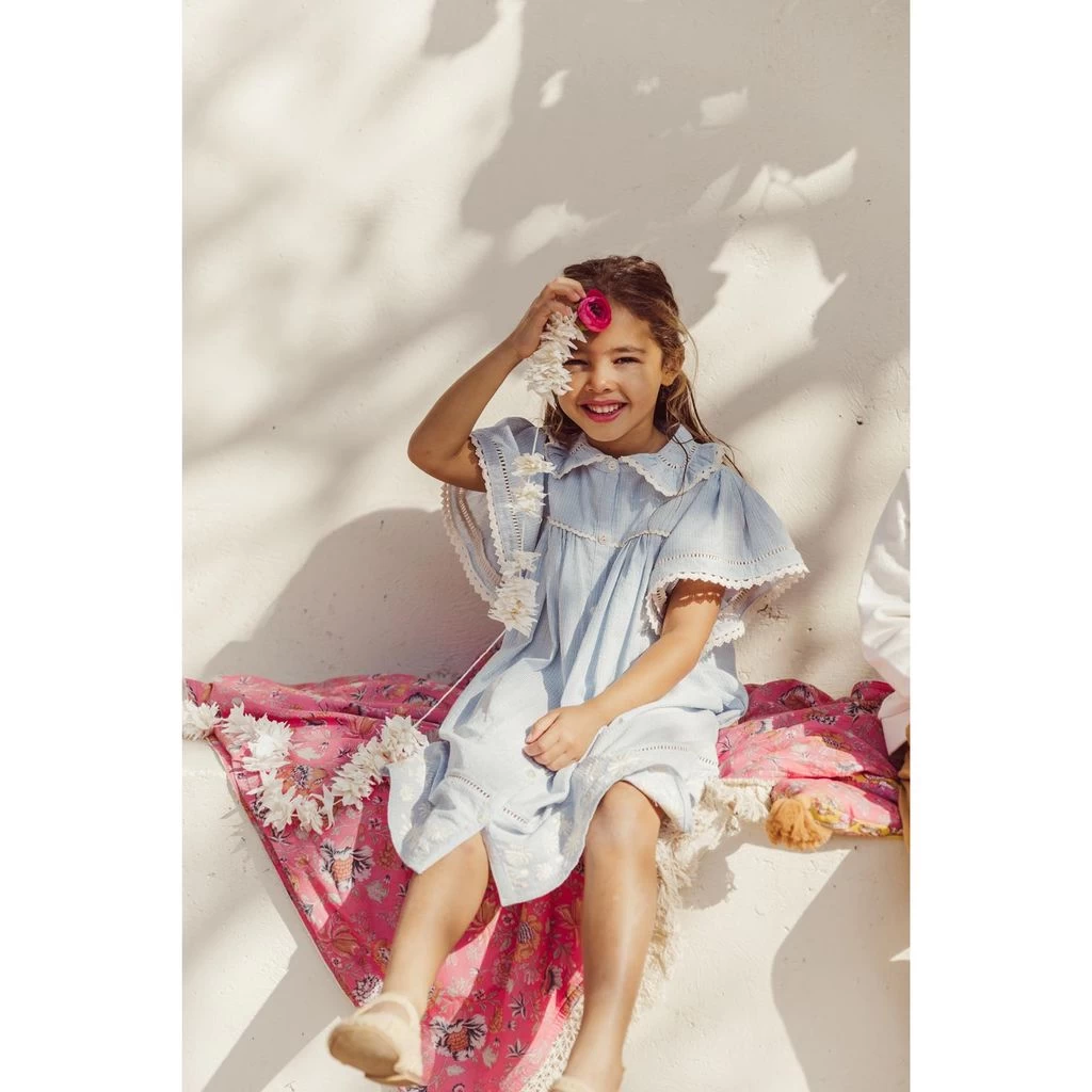 Louise Misha Marla Striped Dress Blue 2 Louise Misha Marla Striped Dress Blue - Image 2