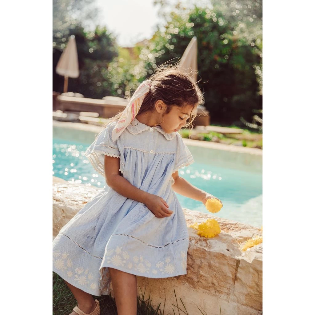 Louise Misha Marla Striped Dress Blue 4 Louise Misha Marla Striped Dress Blue - Image 4