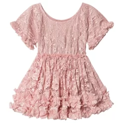 Lacy Frilly Dress Dress Pink