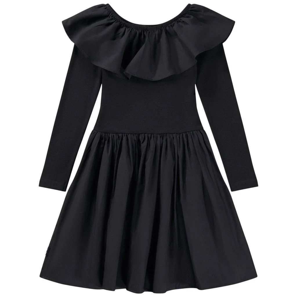 Molo GOTS Cille Dress Purple Black 2 Molo GOTS Cille Dress Purple Black - Image 2