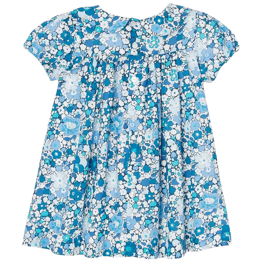 Jacadi Floral Baby Dress Blue 2 Jacadi Floral Baby Dress Blue - Image 2