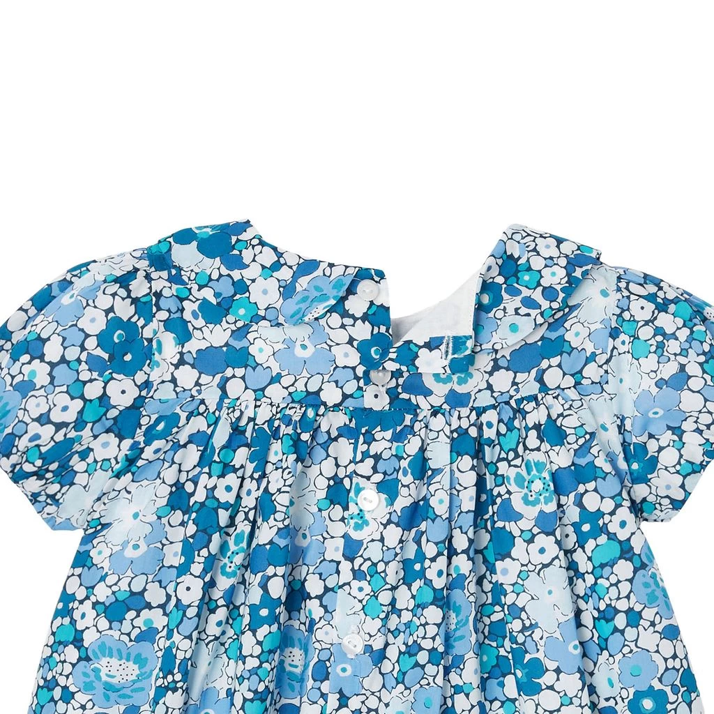 Jacadi Floral Baby Dress Blue 4 Jacadi Floral Baby Dress Blue - Image 4