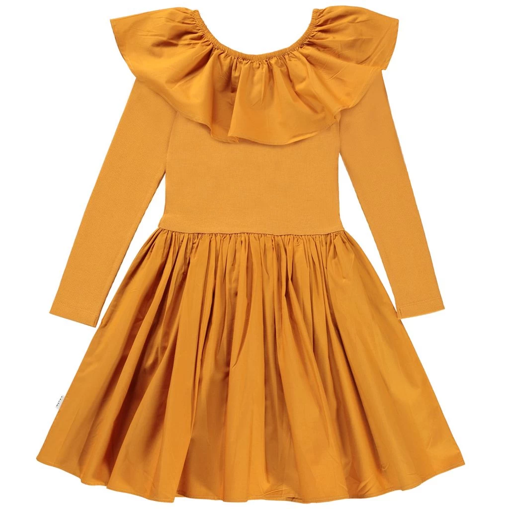 Molo Cille GOTS Dress Old Gold 2 Molo Cille GOTS Dress Old Gold - Image 2