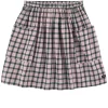 Anton Checked Skirt Pink
