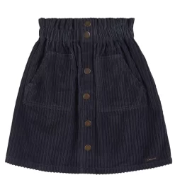 Selina Ribbed Corduroy Skirt Outer Space Blue