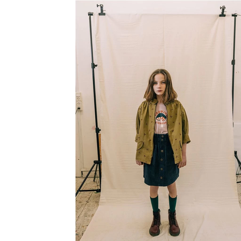 Selina Ribbed Corduroy Skirt Outer Space Blue 4 Selina Ribbed Corduroy Skirt Outer Space Blue - Image 4