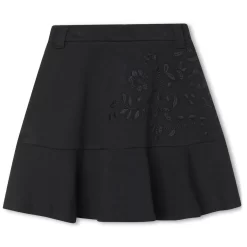 Chloé Embroidered Skirt Black