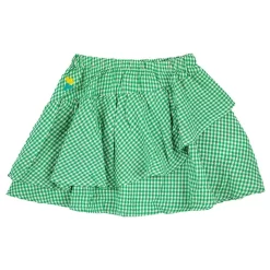 Bobo Choses Gingham Skirt Green