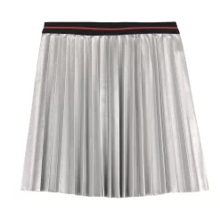 Ikks Pleated Skirt Silver
