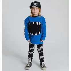 Fuzzy Roar Branded Graphic Sweatshirt Blue -PETIT BATEAU Store 1024x1024 190