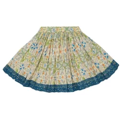 Full Swing Skirt With Lace Trim Arts & Crafts Floral