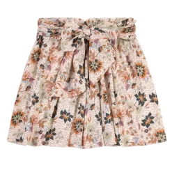 Waist Tie Short Skirt Papaya