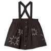 Stars Skirt Washed Black