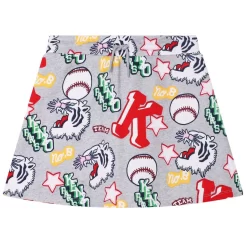 Kenzo Printed Skirt Gray