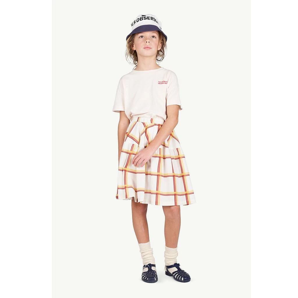 Turkey Skirt Soft Beige Squares 2 Turkey Skirt Soft Beige Squares - Image 2