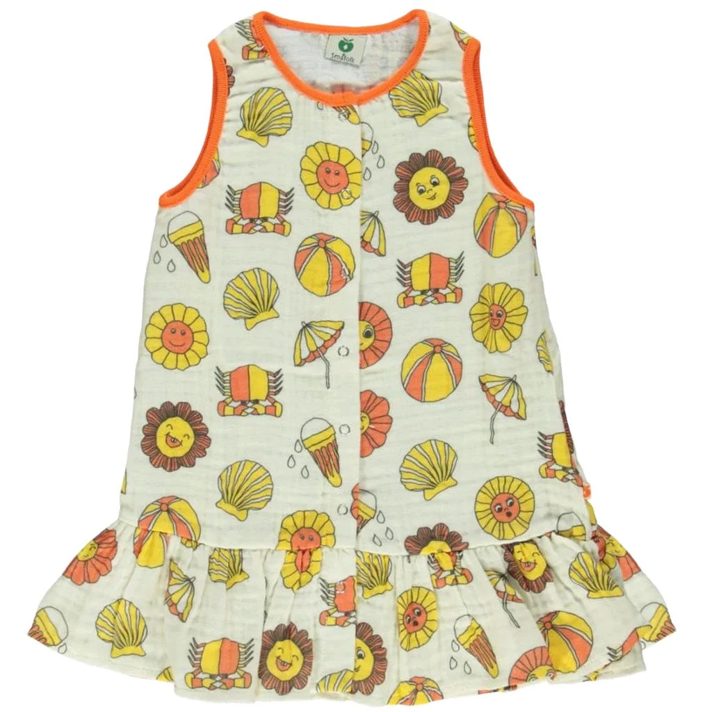 Småfolk Printed Dress Cream 1 Småfolk Printed Dress Cream