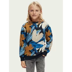 Scotch & Soda Floral Sweatshirt Black 10 Scotch & Soda Floral Sweatshirt Black -PETIT BATEAU Store 1024x1024 201
