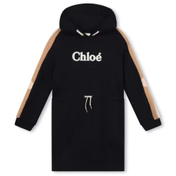 Chloé Branded Sweat Dress Navy