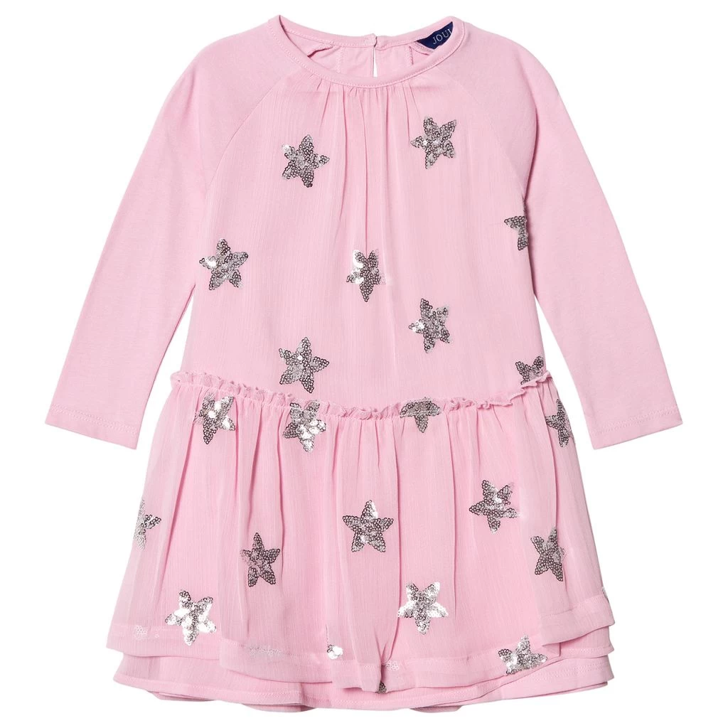 Joules Pink Rebecca Sequin Star Dress 1 Joules Pink Rebecca Sequin Star Dress