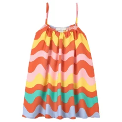 Stella McCartney Kids Swiggle Viscose Dress Multicolor