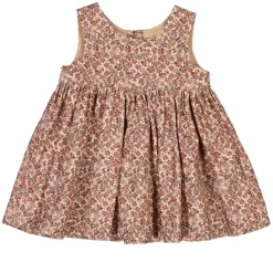 Wheat Floral Baby Dress Pale Lilac Flowers