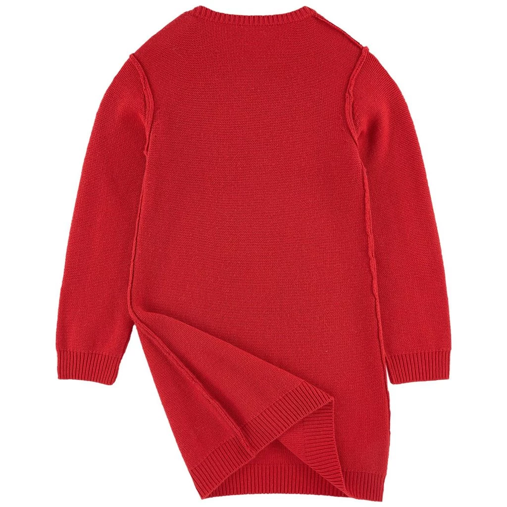 SONIA RYKIEL Red Branded Knit Jumper Dress 2 SONIA RYKIEL Red Branded Knit Jumper Dress - Image 2
