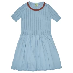 Dress In Pointelle Glacier