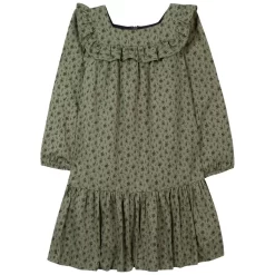 TARTINE ET CHOCOLAT Floral Dress Green