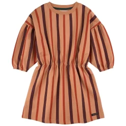 Nanna Striped Dress Toasted Nut