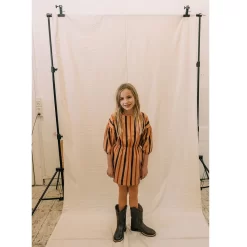 Nanna Striped Dress Toasted Nut -PETIT BATEAU Store 1024x1024 2099