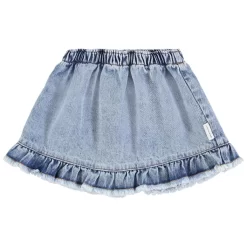 Short Skirt In Denim Light Blue