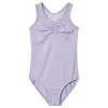 Heart Flock Open Back Tank Leotard Lilac
