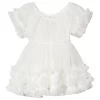 Frilly Dress White
