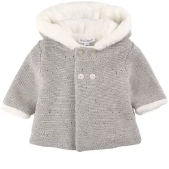 TARTINE ET CHOCOLAT Knit Cardigan Gray