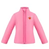 POIVRE BLANC Embroidered Fleece Jacket Pink