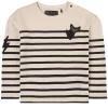 Ikks Striped Sweater Cream
