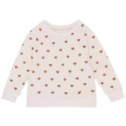 Pluto Heart Printed Sweatshirt Cream