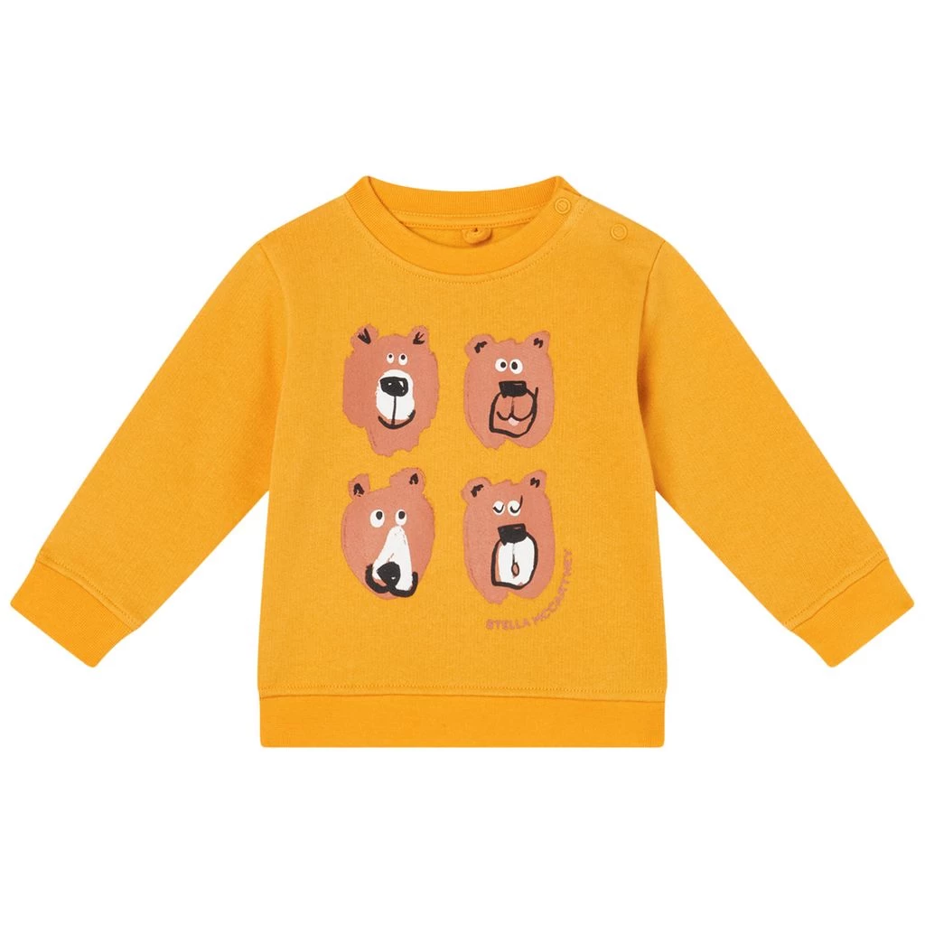 Stella McCartney Kids Graphic Sweatshirt Yellow 1 Stella McCartney Kids Graphic Sweatshirt Yellow