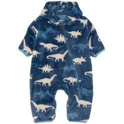 Hatley Printed Fleece Onesie Blue