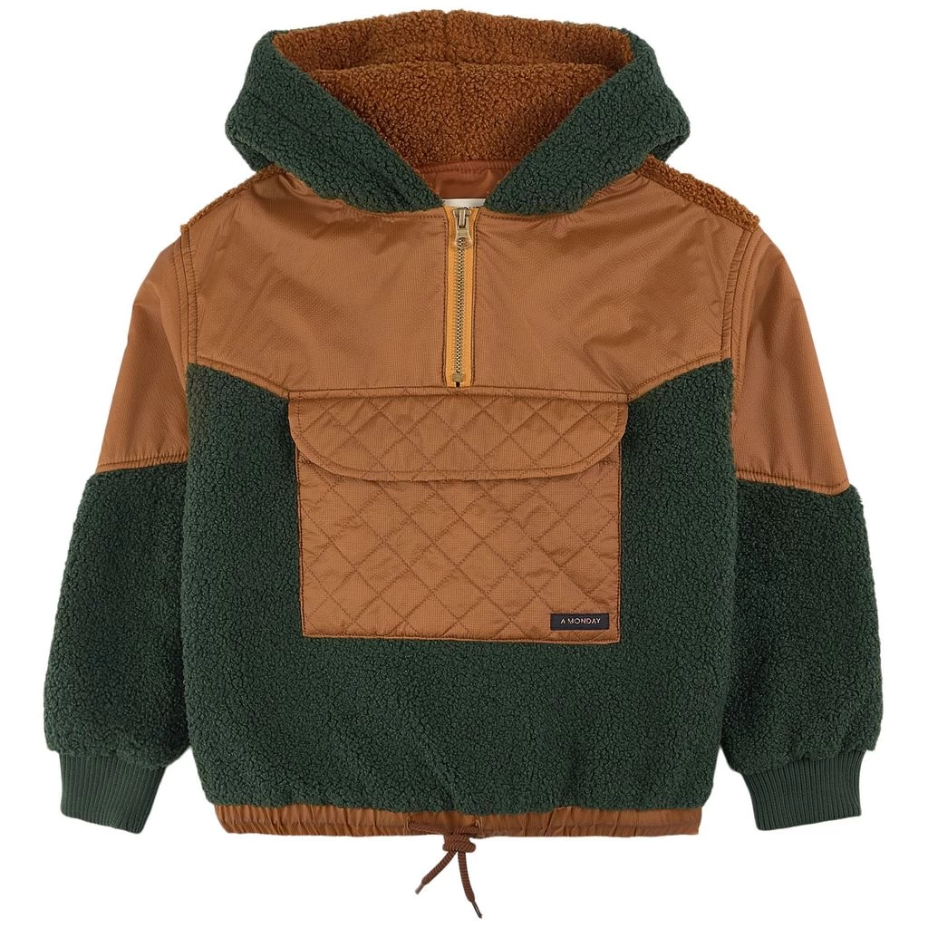 Ellie Panelled Hoodie Ponderosa Pine 1 Ellie Panelled Hoodie Ponderosa Pine